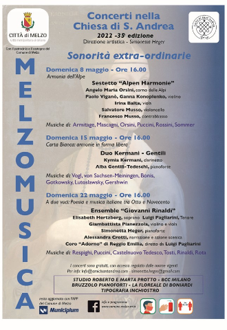 MelzoMusica 2022 - Sonorità nuove in Sant’Andrea