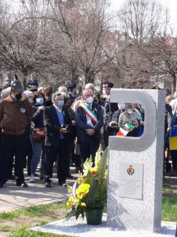 Inaugurazione del monumento in memoria vittime del Covid