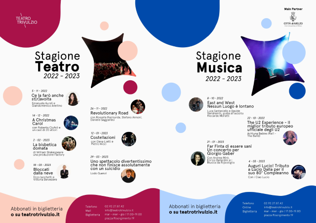 Teatro Trivulzio. Musica e Teatro / Stagione 2022/23
