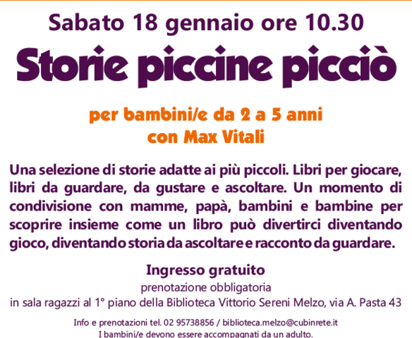 Diritti alle storie: Storie piccine picciò in biblioteca